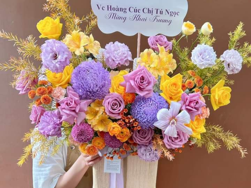 50+ lẵng hoa chúc mừng khai trương hồng phát đẹp
