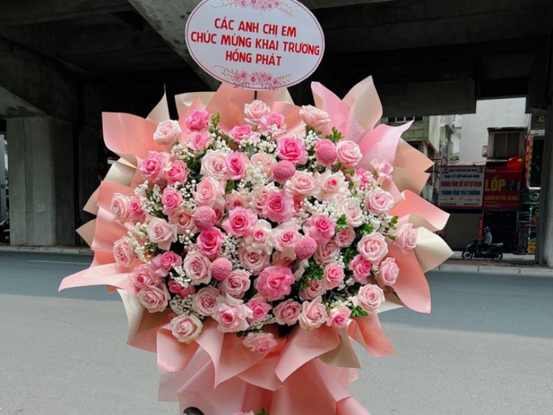 50 Mẫu lẵng hoa chúc mừng khai trương hồng phát đẹp