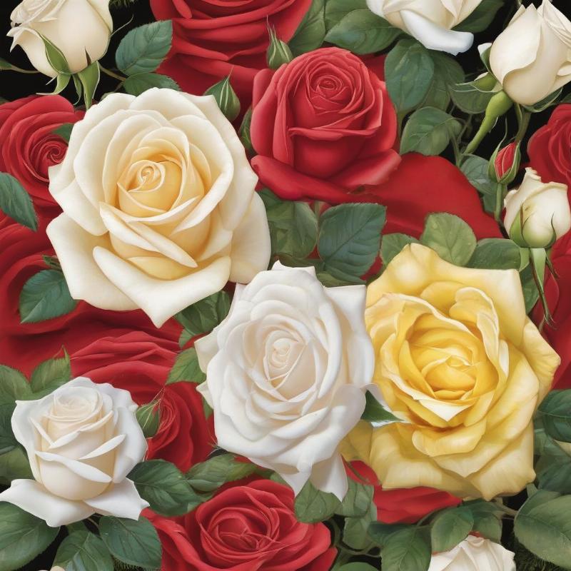 Hoa hồng đỏ, vàng, trắng - Biểu tượng tình yêu, tình bạn và sự tinh khiết