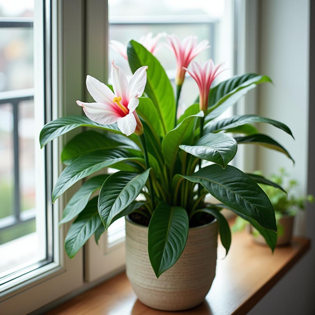 Cay hoa ngoc han co y nghia phong thuy tot, dem lai may man tai loc khi dat dung vi tri.