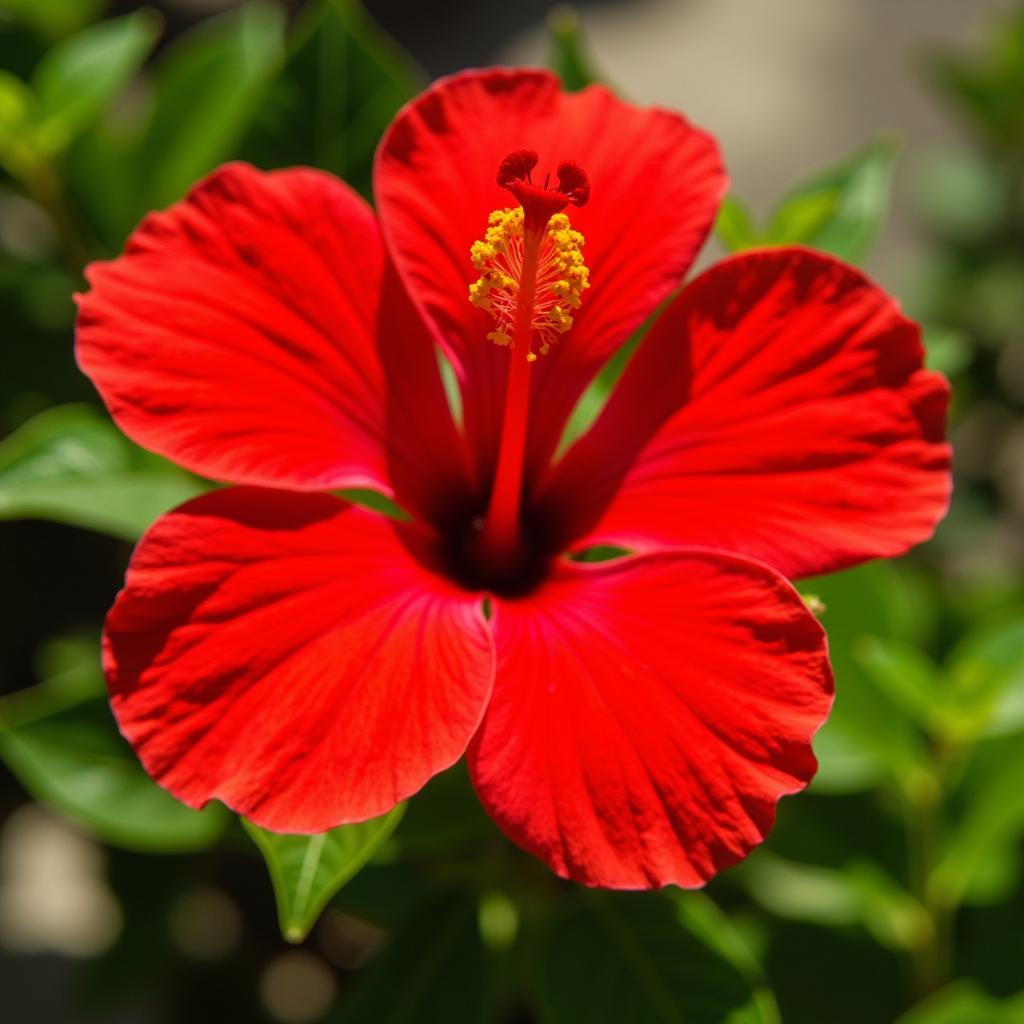 Hinh anh hoa ram but do sac so voi nhuy hoa noi bat