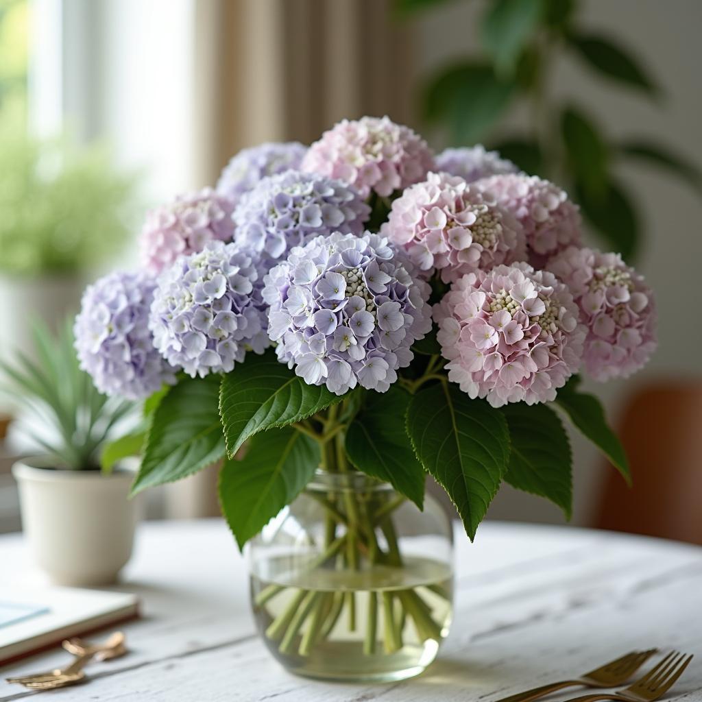 Ứng dụng hoa tú cầu (cẩm tú cầu) trong trang trí nhà cửa, sự kiện và làm quà tặng ý nghĩa