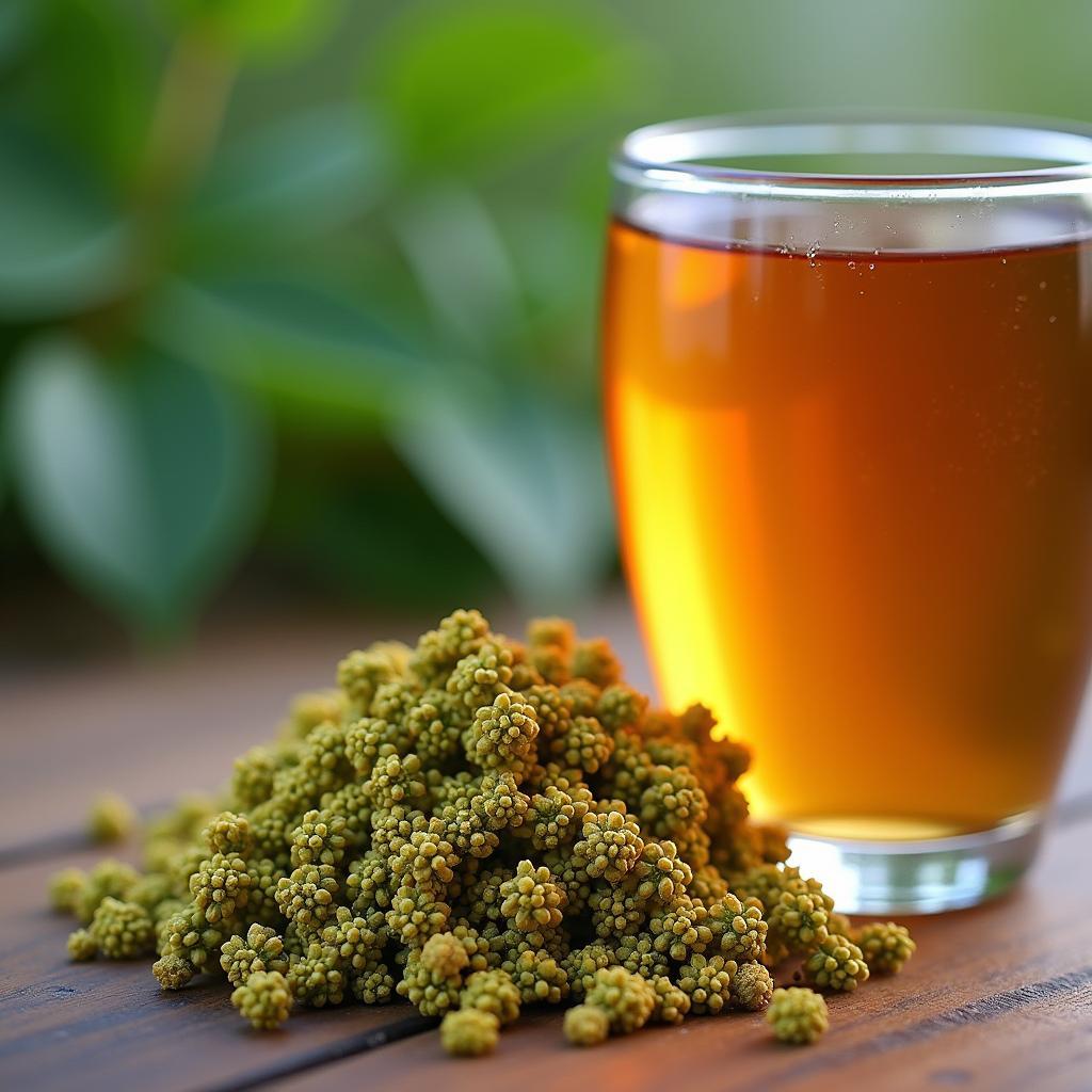 Tra hoa tam that kho va cach pha che, hinh anh am tra tot cho suc khoe