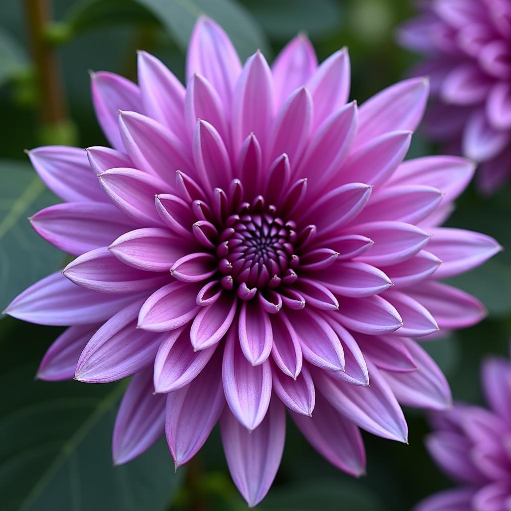 Hinh anh hoa cuc tim dep toat len ve bi an va cao quy