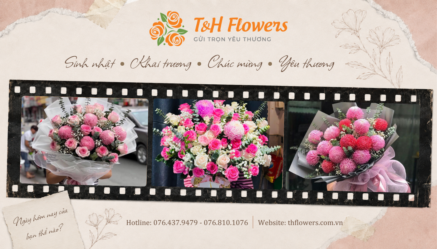 Sản phẩm hoa sinh nhật tại T&H Flowers